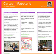 site internet www.cartesetpapeterie.com